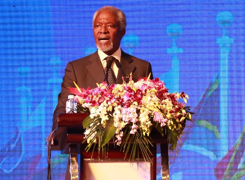 聯(lián)合國前秘書長安南:中國將會成為非洲下一個(gè)前沿