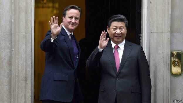 國家主席習(xí)近平同英國首相卡梅倫舉行會談
