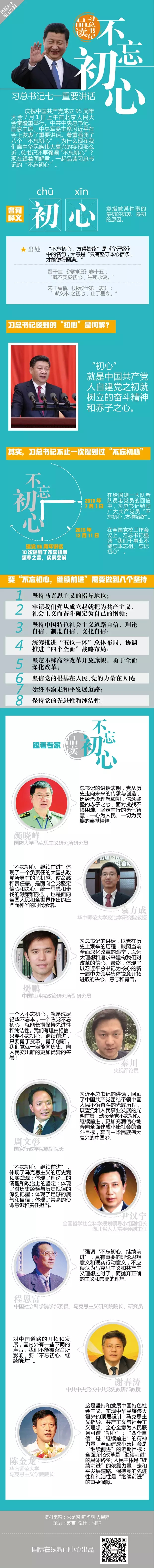 品讀習總書記“七一”重要講話：不忘初心