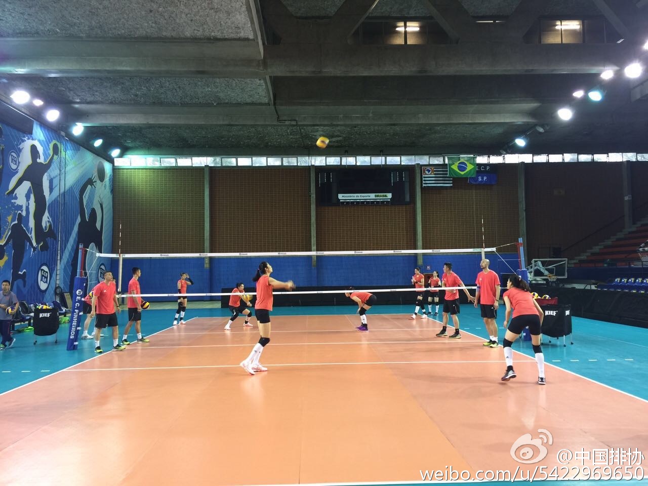 女排順利飛抵里約 圣保羅訓練營賽前忙備戰