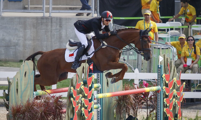 混血馬術選手華天與“堂.熱內盧”奧運會第8！