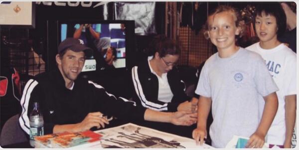 小粉絲的逆襲！菲爾普斯請雷德基簽名