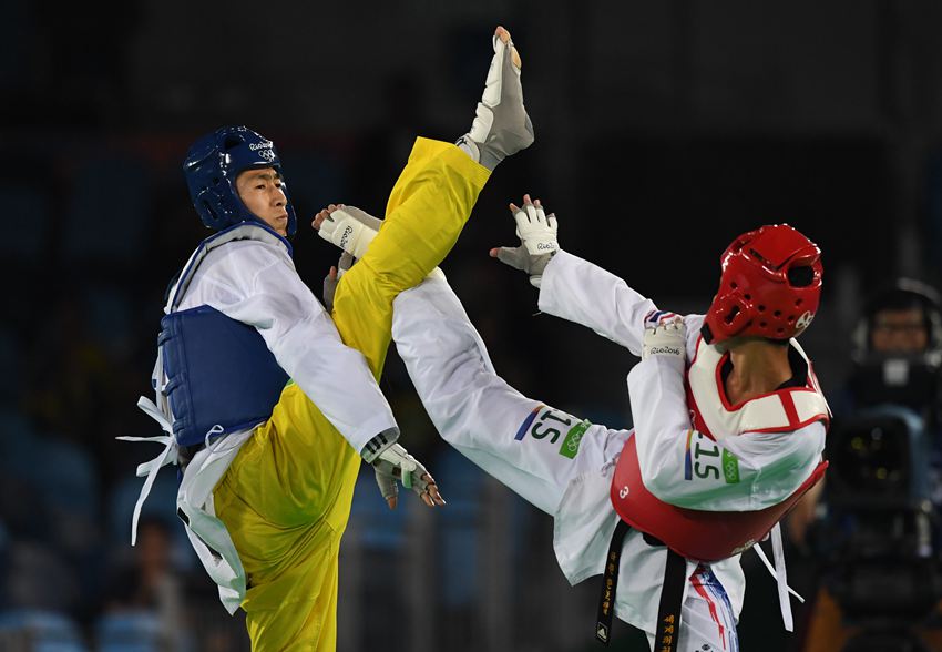 跆拳道58公斤趙帥奪冠 奪中國男子首金創歷史