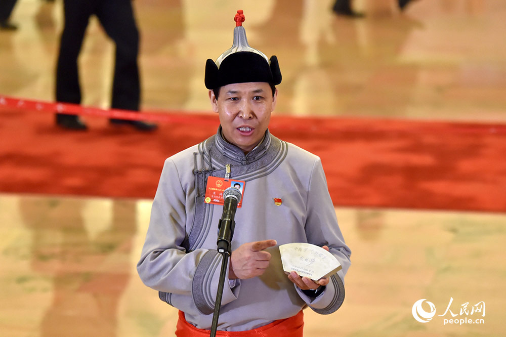 第四場“代表通道”開啟：全國人大代表接受采訪