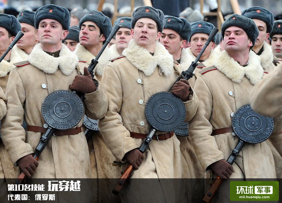 閱兵神技:印軍摩托疊羅漢 俄軍頭頂劈磚