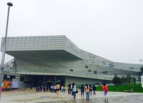 “美麗山西 中國(guó)之源”采訪團(tuán)走進(jìn)太原美術(shù)館采訪