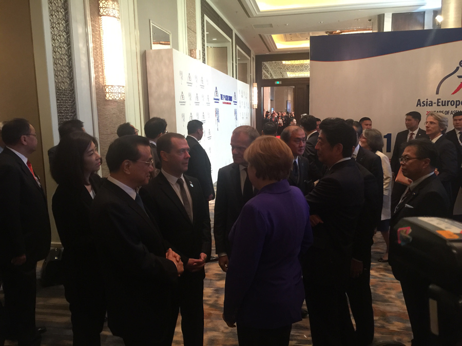 亞歐首腦會(huì)議上演“過(guò)道外交”