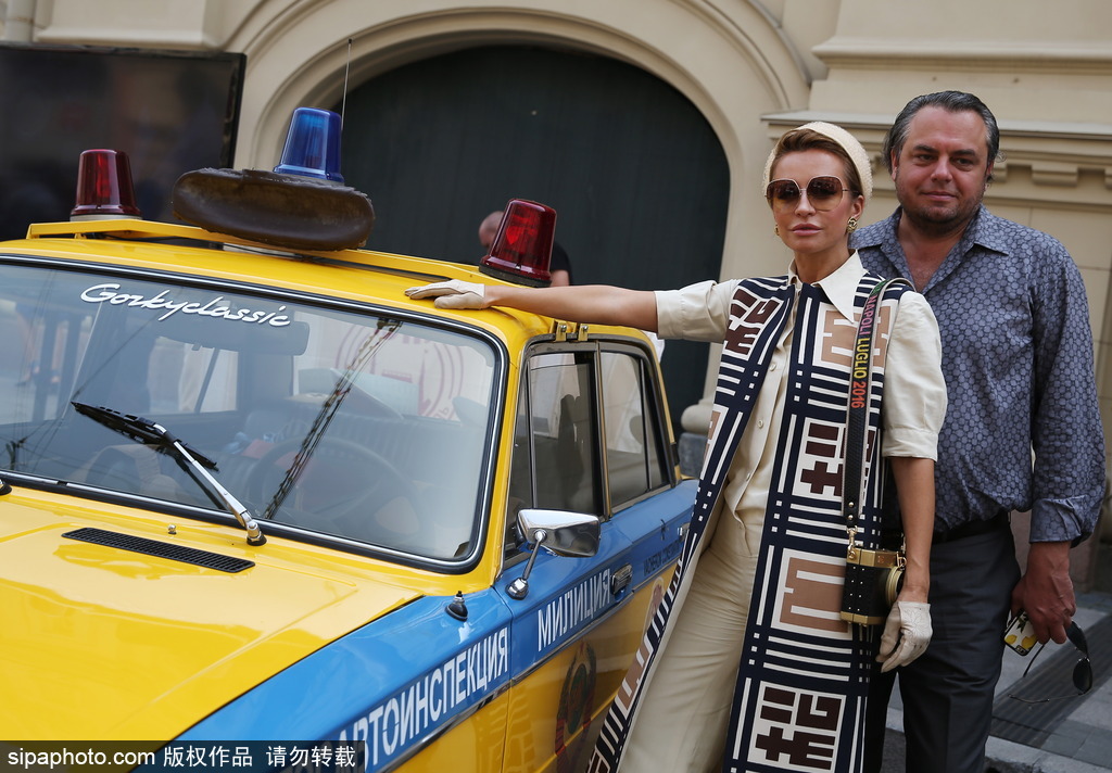 稀有古董車大集結 莫斯科舉行復古車游行