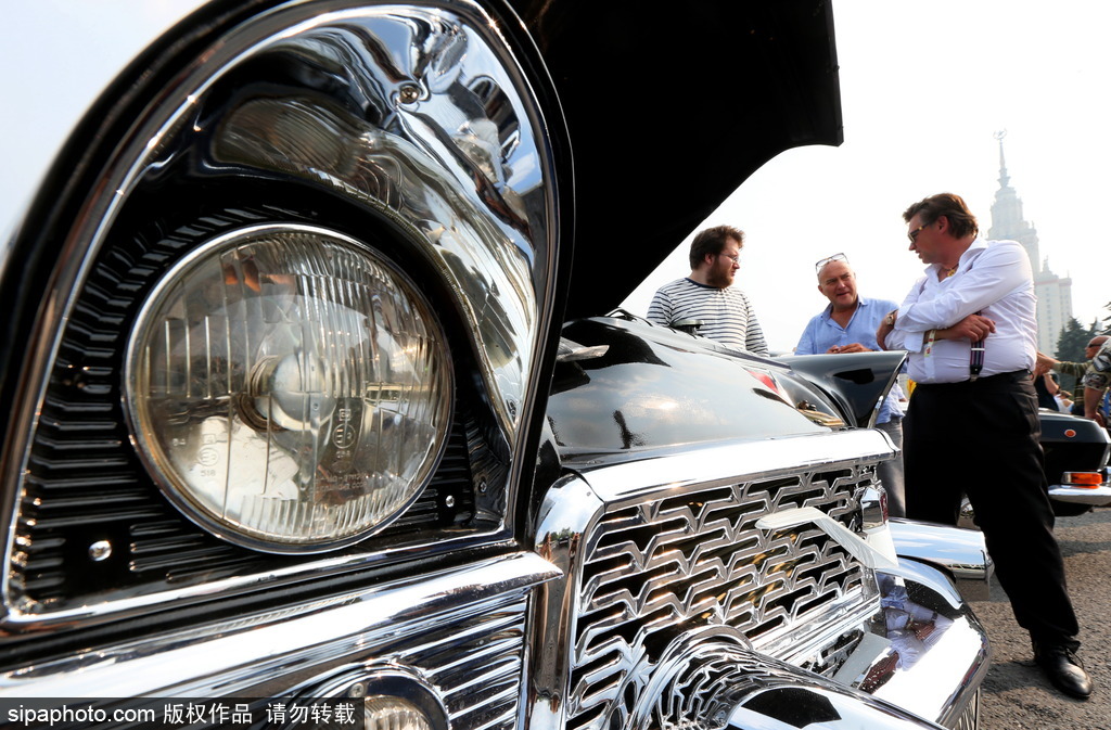 稀有古董車大集結 莫斯科舉行復古車游行