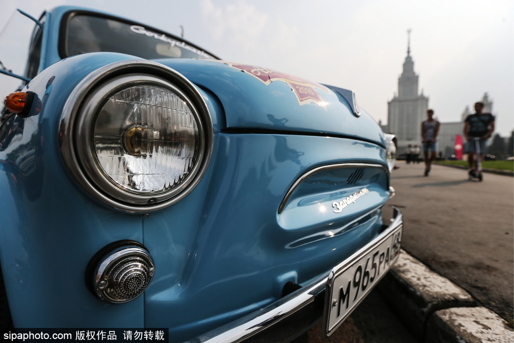 稀有古董車大集結 莫斯科舉行復古車游行