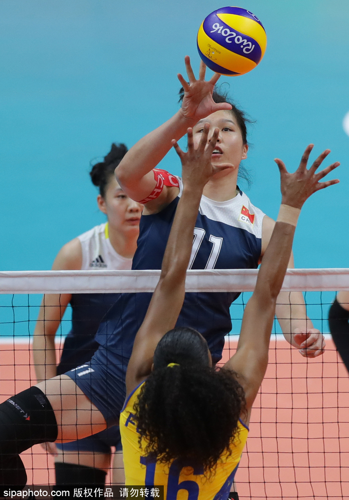 里約奧運(yùn)會(huì)第11日：女子排球1/4決賽 巴西VS中國