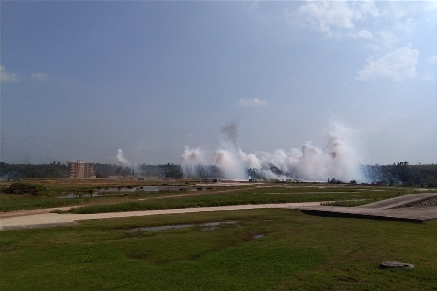中俄海軍陸戰(zhàn)隊(duì)進(jìn)行島礁攻防演練