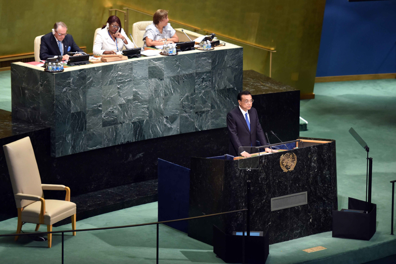 聯(lián)大“首秀”壓軸戲:李克強(qiáng)在聯(lián)大一般性辯論發(fā)表講話(huà)