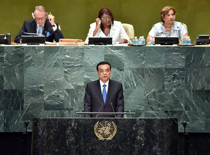 聯(lián)大“首秀”壓軸戲:李克強(qiáng)在聯(lián)大一般性辯論發(fā)表講話(huà)