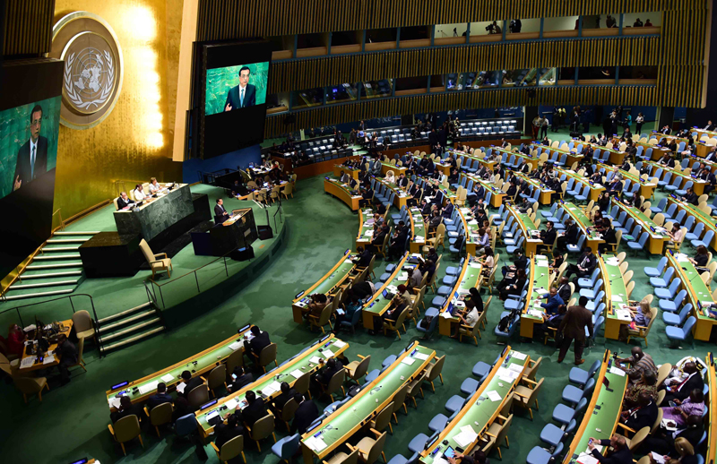 聯(lián)大“首秀”壓軸戲:李克強(qiáng)在聯(lián)大一般性辯論發(fā)表講話(huà)