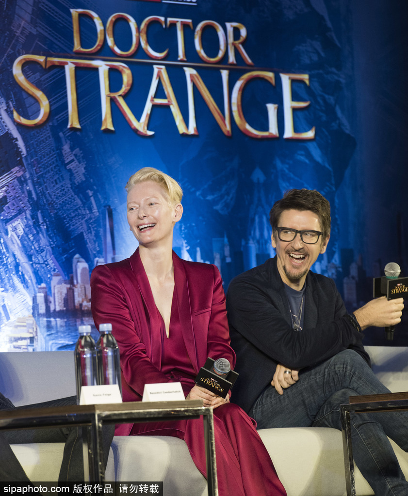 《奇異博士》香港發布會 “女王”蒂爾達·斯文頓氣場強大力壓卷福