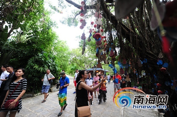 三亞天涯海角民俗表演獨具特色 全國融媒記者現場體驗