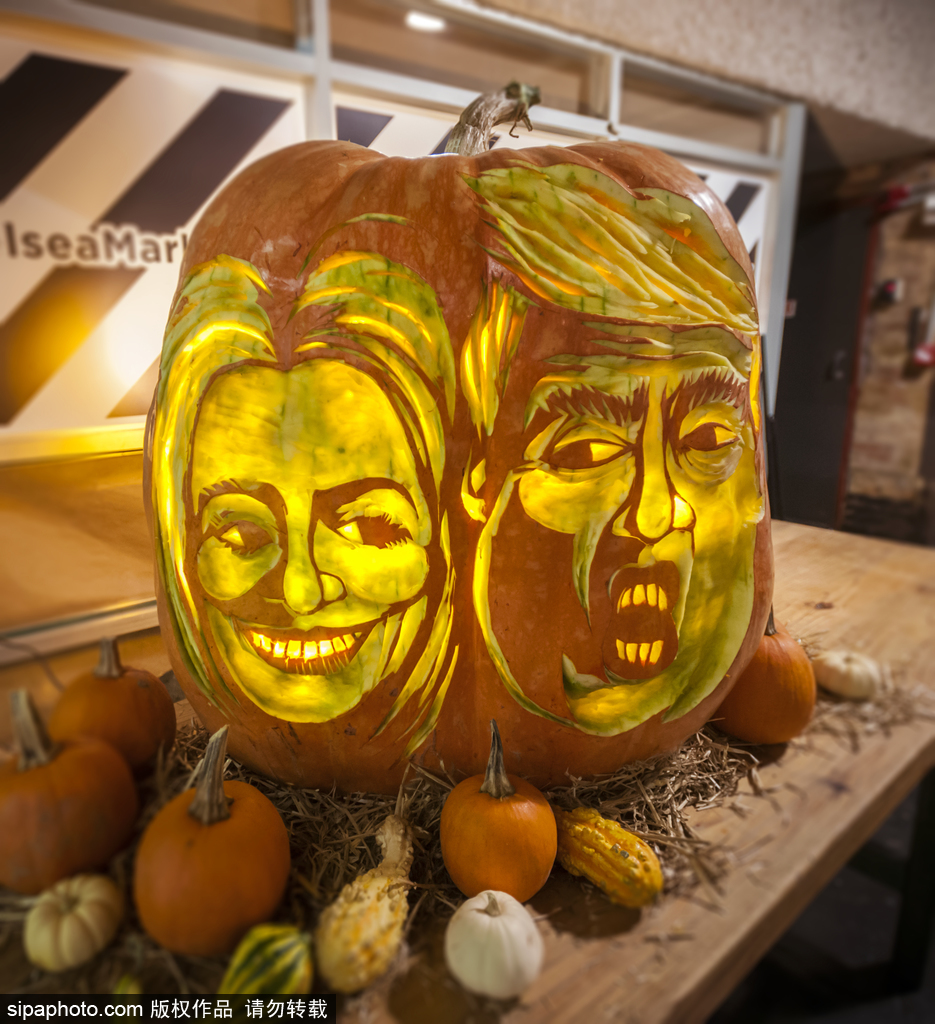 當美國大選遇上萬圣節 盤點節日期間的“特朗普希拉里”