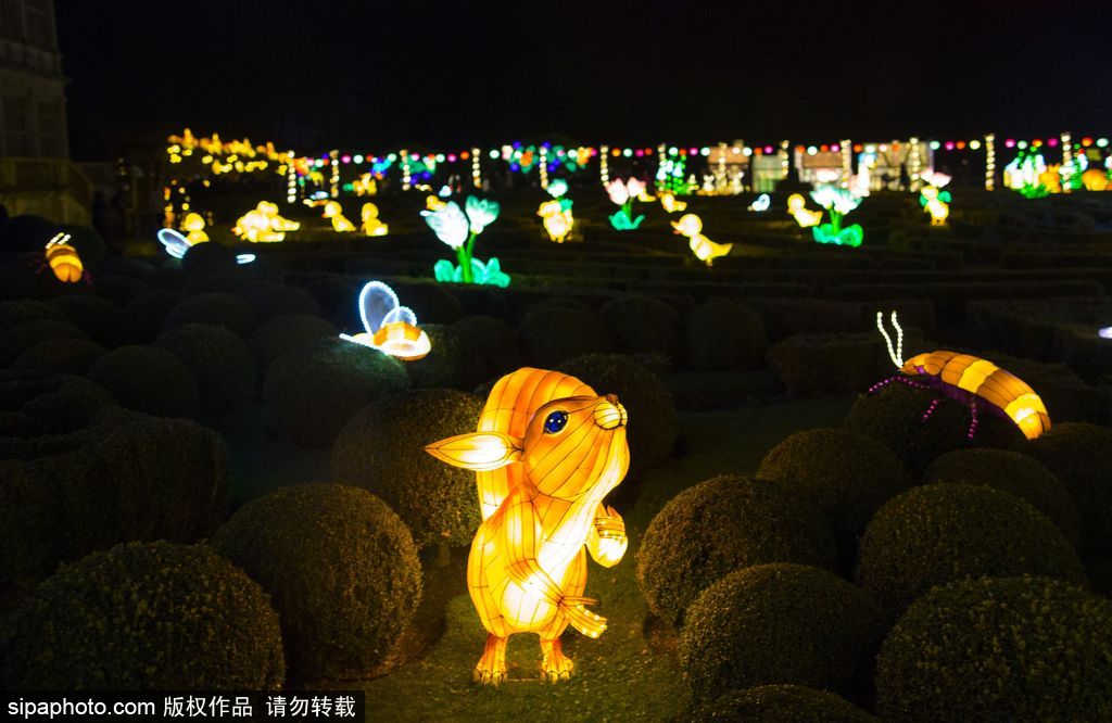英國超大規模中國巨型燈籠會 豐富動物造型燈飾亮相