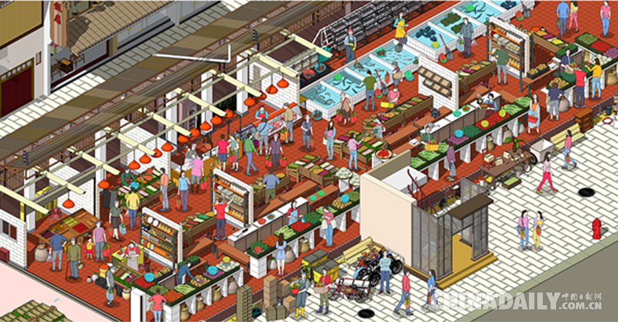 長沙建筑師耗時三年打造“手繪太平街” 喚起你的回憶了嗎？