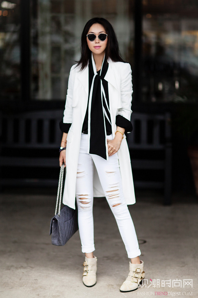 黑白配魅力無限，2017最潮就要這樣穿