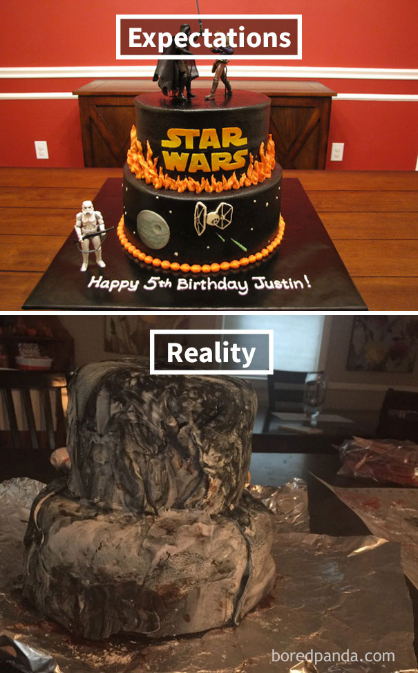 理想VS現(xiàn)實：這不是我想要的蛋糕！