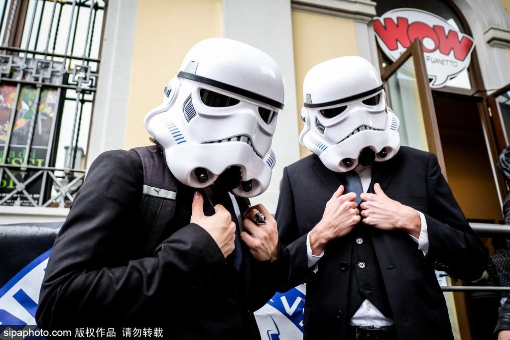 星戰40周年 意大利米蘭舉行“星球大戰日”coser云集