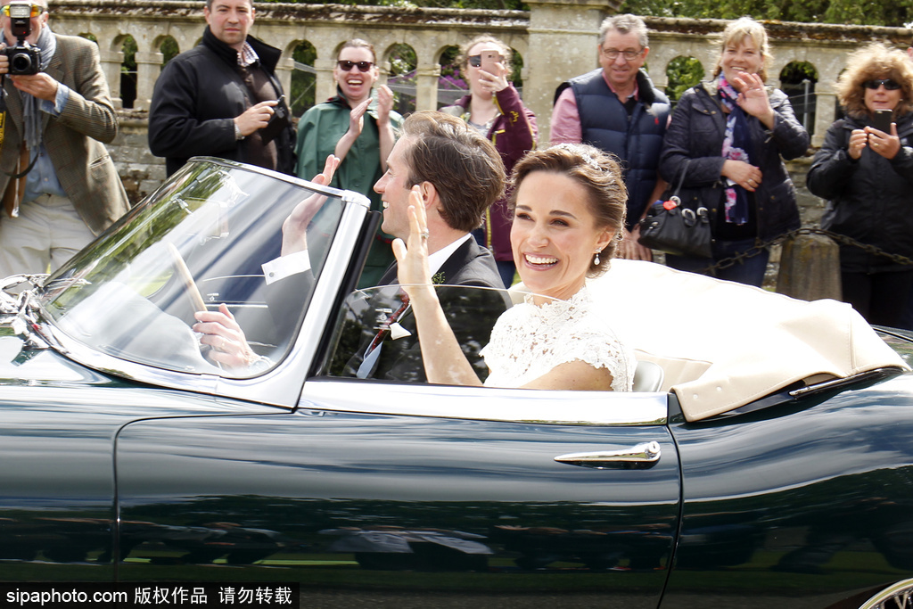 英國凱特王妃妹妹大婚 婚禮現場現場浪漫甜蜜