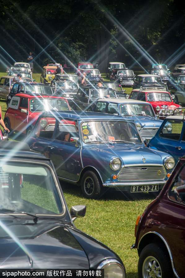 不老的經典 法國舉行迷你車集會充滿懷舊復古氣息