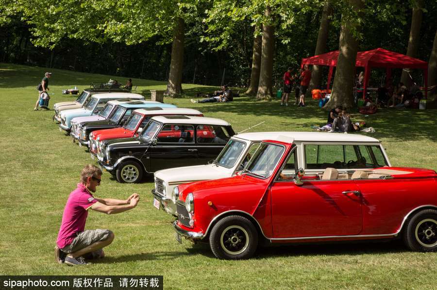 不老的經典 法國舉行迷你車集會充滿懷舊復古氣息