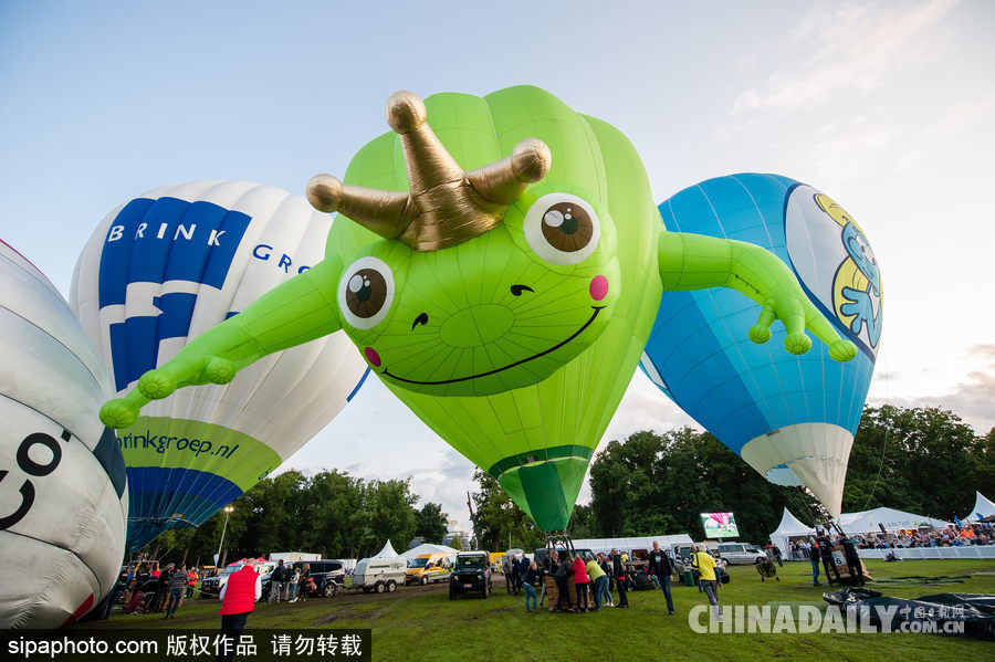 藍天下的飛行浪漫！荷蘭巴訥費爾德熱氣球節(jié)開幕