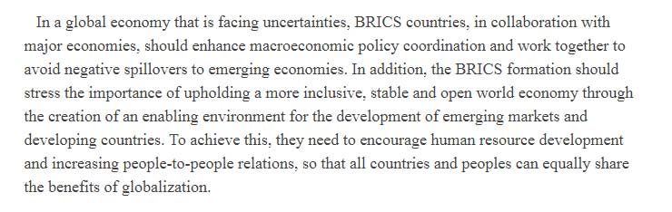 【老外談】金磚國家應(yīng)該加強(qiáng)合作