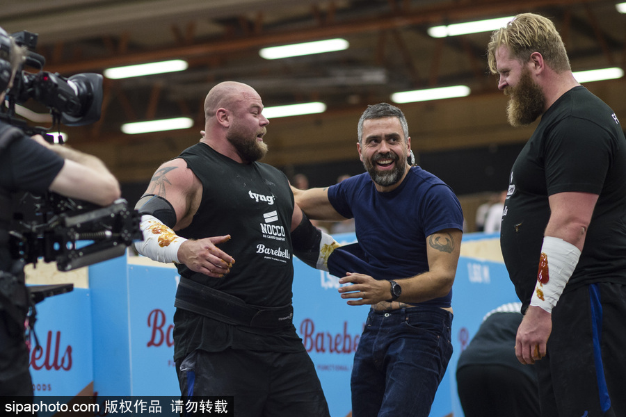 力拔山兮氣蓋世 瑞典斯德哥爾摩上演世界大力士冠軍賽