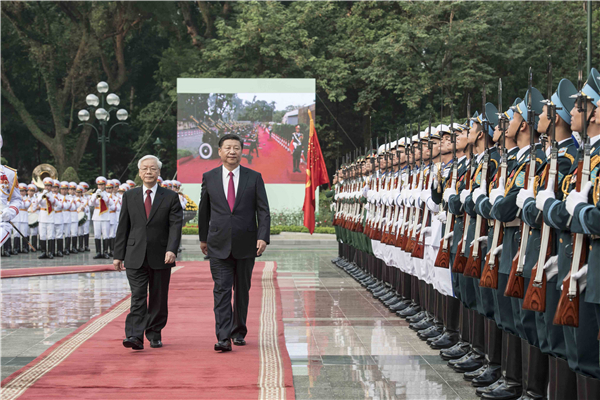 習(xí)近平同越共中央總書記阮富仲舉行會(huì)談