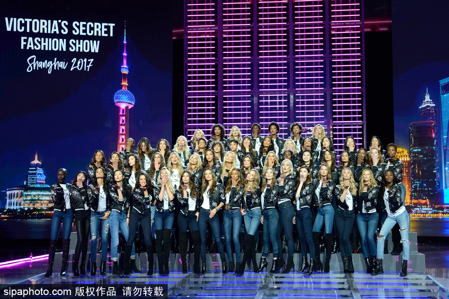維密天使上海集結長腿霸屏 劉雯、何穗領銜中國軍團