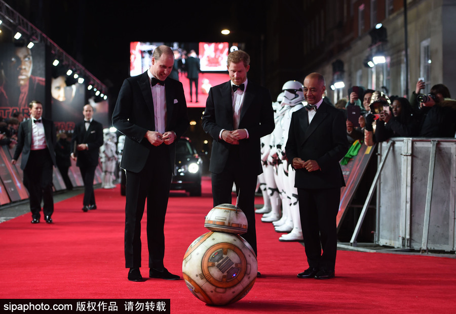 威廉王子與哈里王子齊現身助陣《星戰8》首映