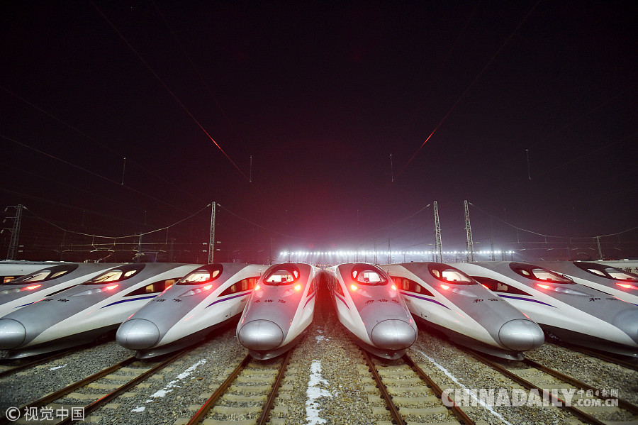春運大幕開啟 動車組列車整裝待發
