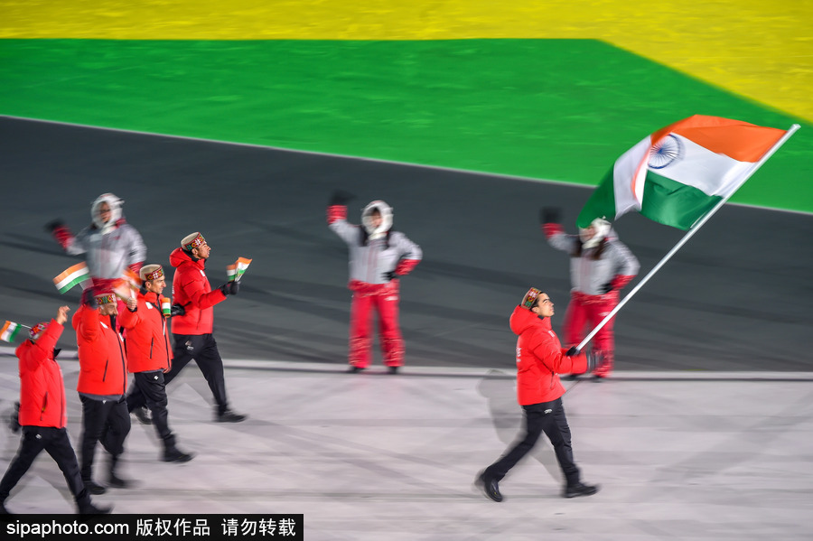 冰雪運動魅力無限！盤點平昌冬奧會開幕式上那些“特殊”參賽國