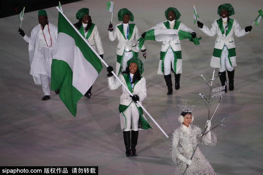 冰雪運動魅力無限！盤點平昌冬奧會開幕式上那些“特殊”參賽國