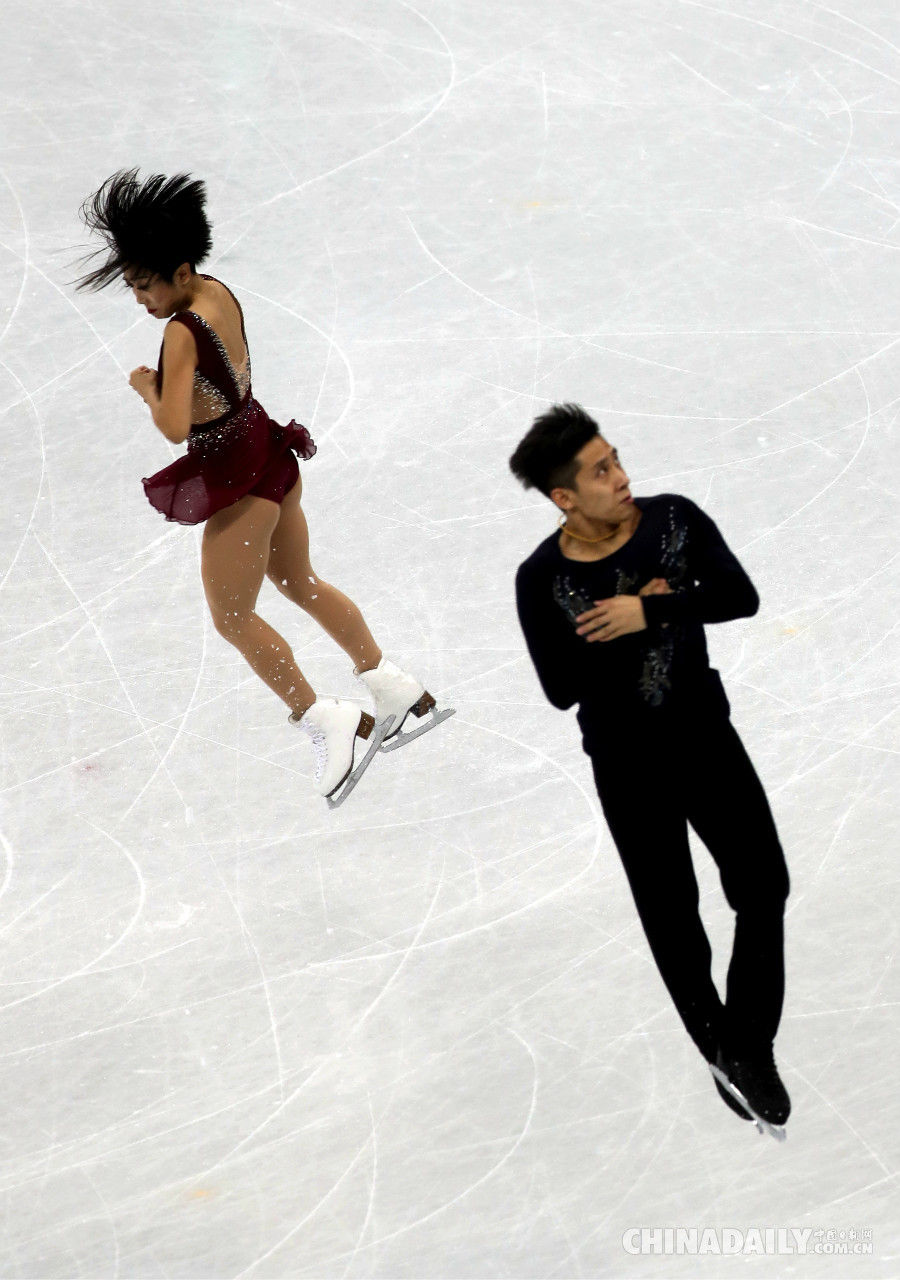 花樣滑冰雙人滑短節目：隋文靜/韓聰列第一