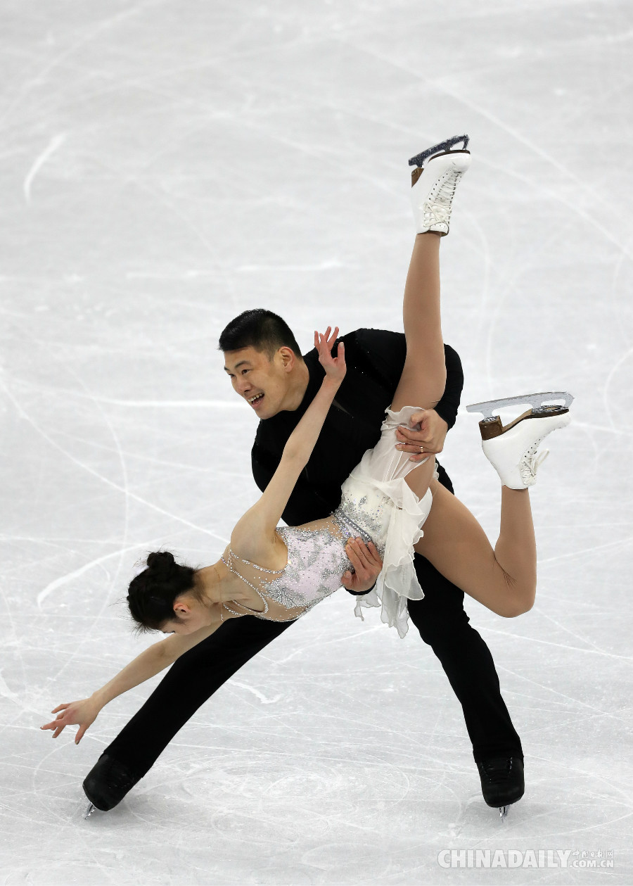 花樣滑冰雙人滑短節目：隋文靜/韓聰列第一