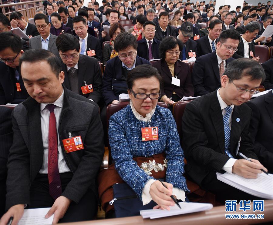 十三屆全國人大一次會議舉行第二次全體會議