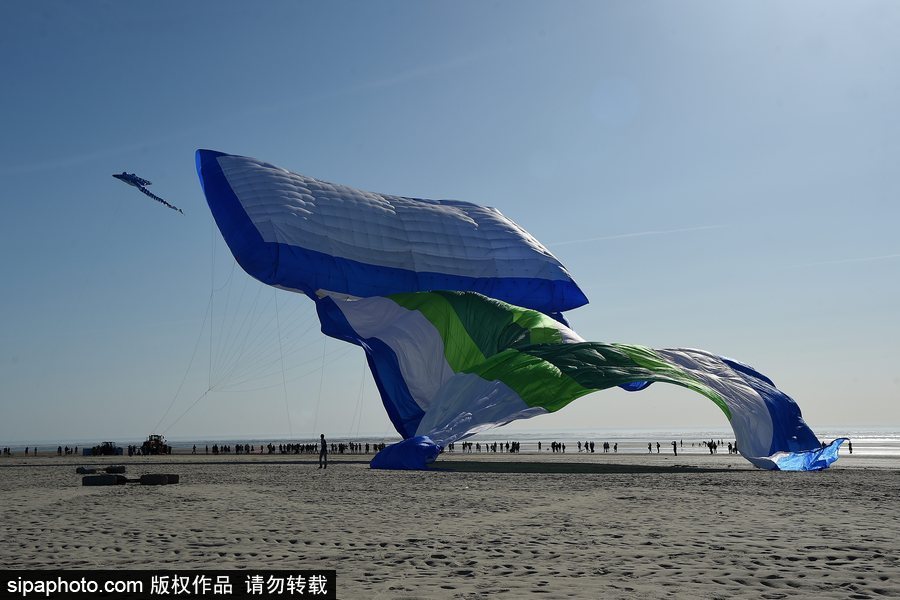 2018法國風箏節(jié)開幕 世界上最大的風箏放飛