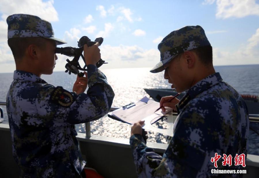 中國海軍173艦艇編隊(duì)組織針對性訓(xùn)練