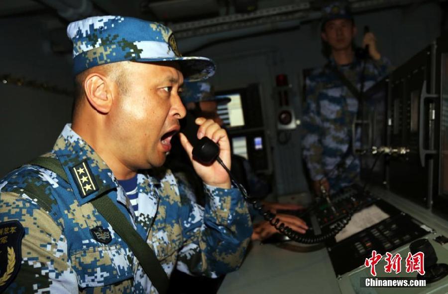 中國海軍173艦艇編隊(duì)組織針對性訓(xùn)練