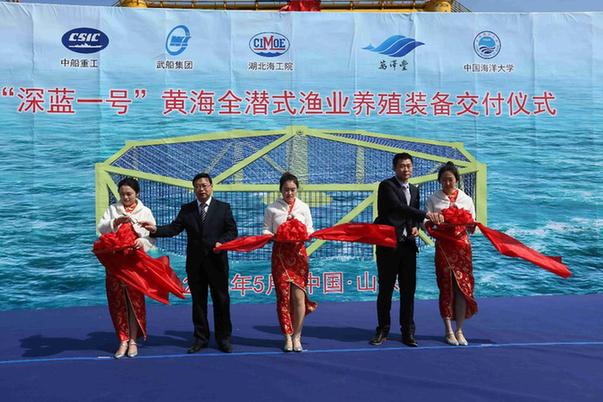 我國首座“深海漁場”建成交付 一個周期可養育三文魚30萬條