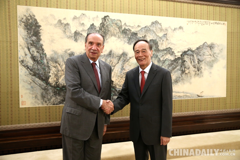 王岐山會(huì)見巴西外長努內(nèi)斯