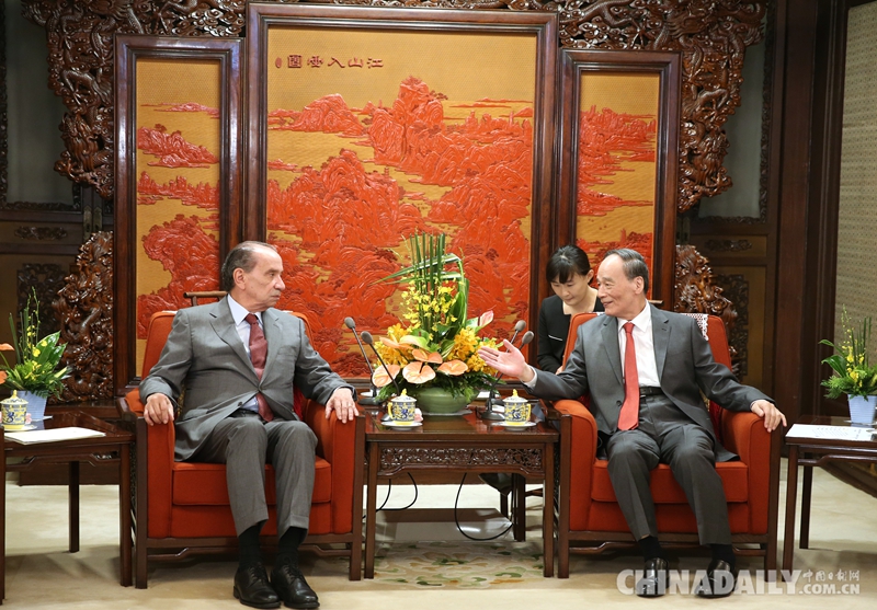 王岐山會(huì)見巴西外長努內(nèi)斯