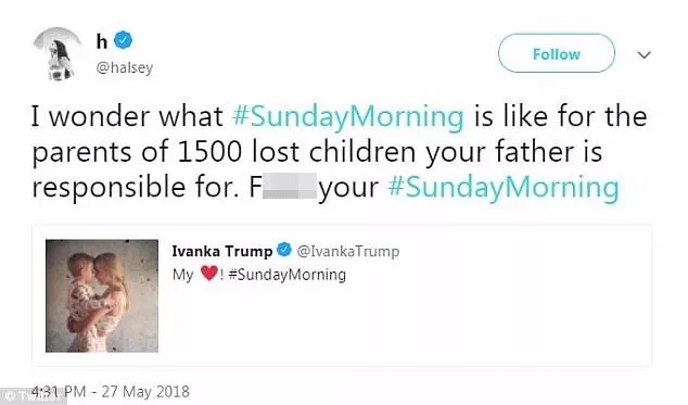 伊萬(wàn)卡曬出這張照片被狂噴,要怪全怪她老爹特朗普?