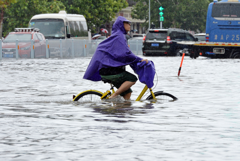 天津發布暴雨橙色預警信號